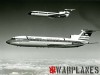 Hawker Siddeley HS.121 Trident G-ASWU Kuwair Airways in formation with Trident 1C G-ARPB B.E.A.