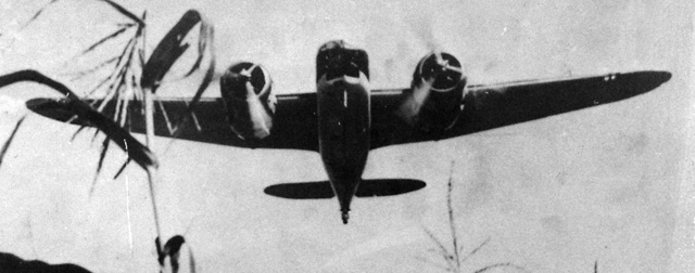 Blenheim in flight