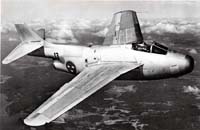 SAAB J-29 Tunnan in flight