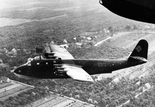 Works picture of the BV-222V1 in flight