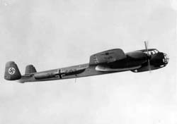 Side view of Dornier Do215 in flight