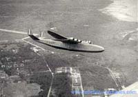 In flight shot of the big Latécoère 631 F-BANT.