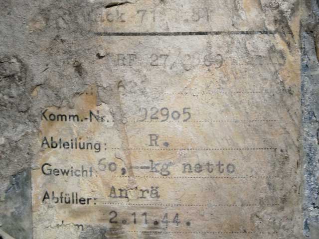 Label on one of the cans