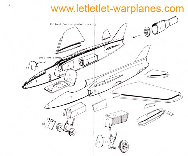 The layout of all parts of the Aeroclub kit. It is all quite straight-forward!
