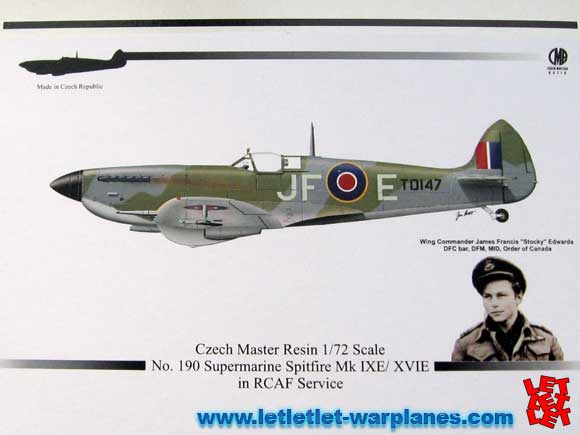 CMR-190  Supermarine Spitfire Mk.IXE/XVIE in “Royal Canadian Air Force” service