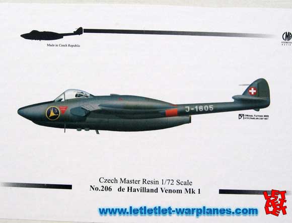 CMR-206 De Havilland Venom Mk.1 – in “Swiss Air Force” service