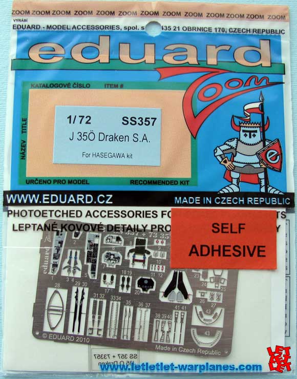 Eduard SS357 J 35Ö  Draken Self adhesive 1/72