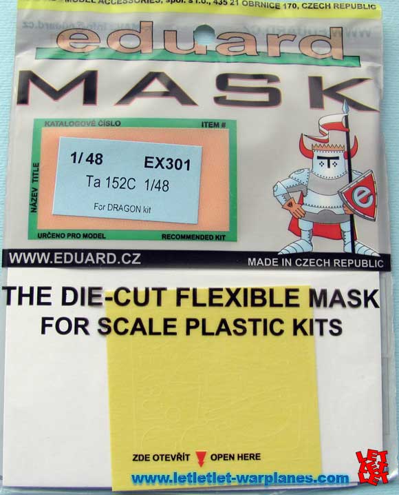 Eduard EX301 Ta-152C 1/48 mask for Dragon kit