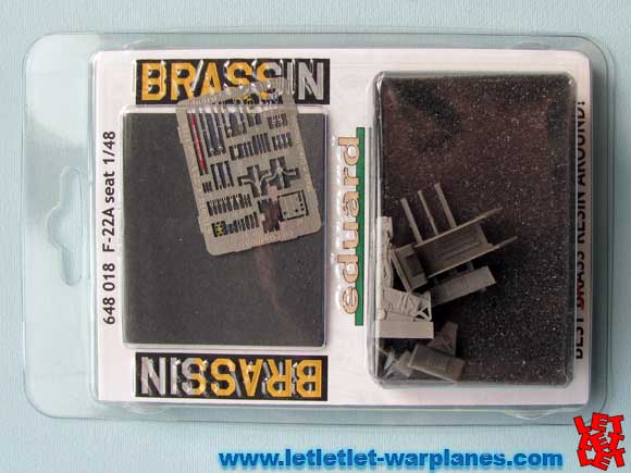 Eduard Brassin 648018 F-22 seat for Hasegawa in 1/48 scale