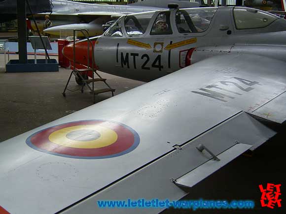 The Fouga Magister in use in Belgian Air Force museum