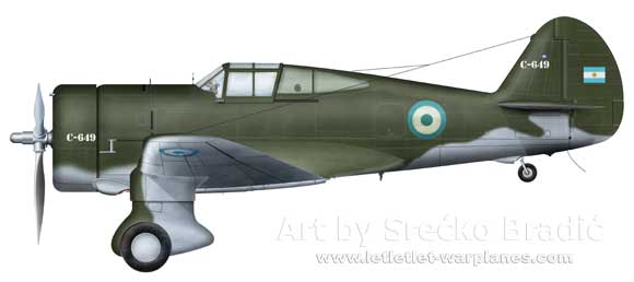 Curtiss Model 75 Hawk in Argentina markings