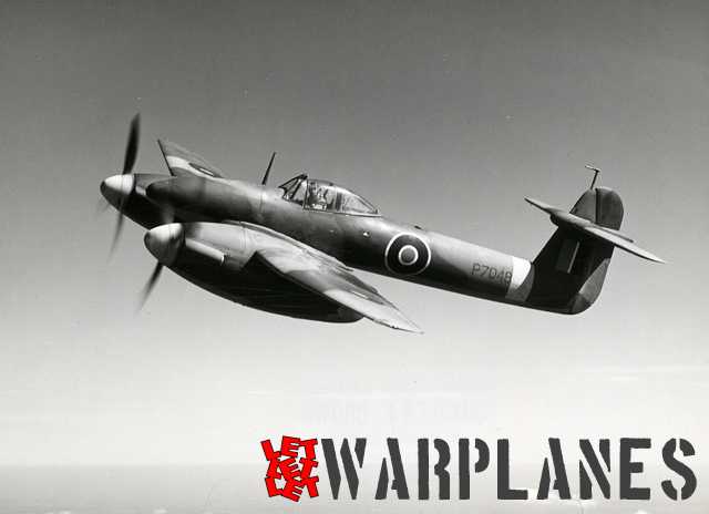 A nice black & white in-flight shot of Whirlwind P7048