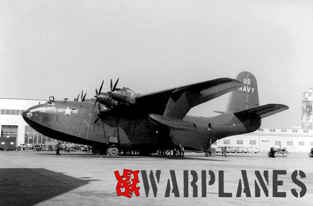 'Marshall Mars' at NAS Alameda on its beaching gear during an Open Day in October 1948.