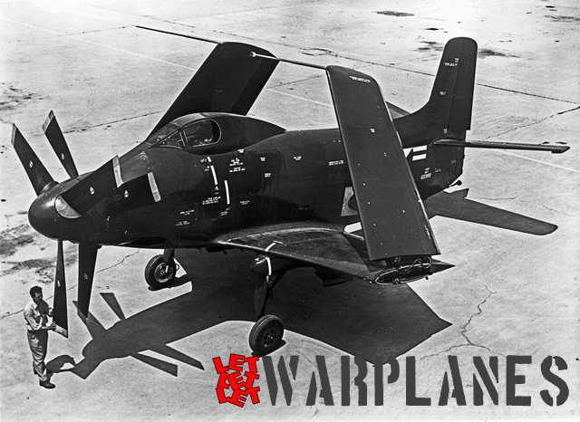 The first Skyshark prototype no. 122988 before its first flight with its wings folded and the arrester hook not yet removed.