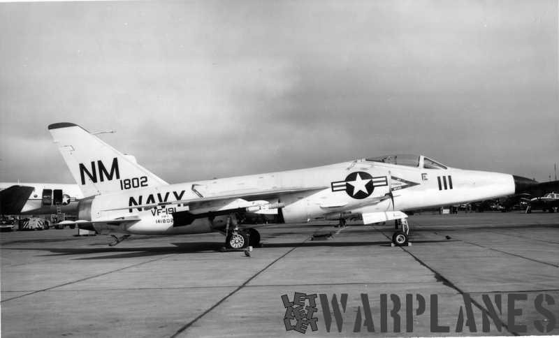 F11F-1 Long-nose no.141802  from VF-191 photographed ashore in 1959. (Mark Nankivil collection)