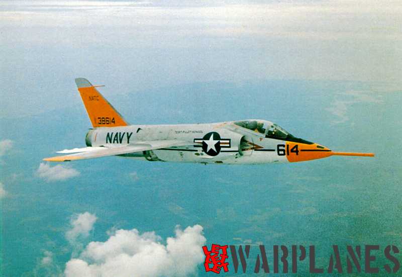 Short-nose F11F-1 Tiger no. 138614 from the Test Pilot School at NATC Patuxent-River (Mark Nankivil collection)