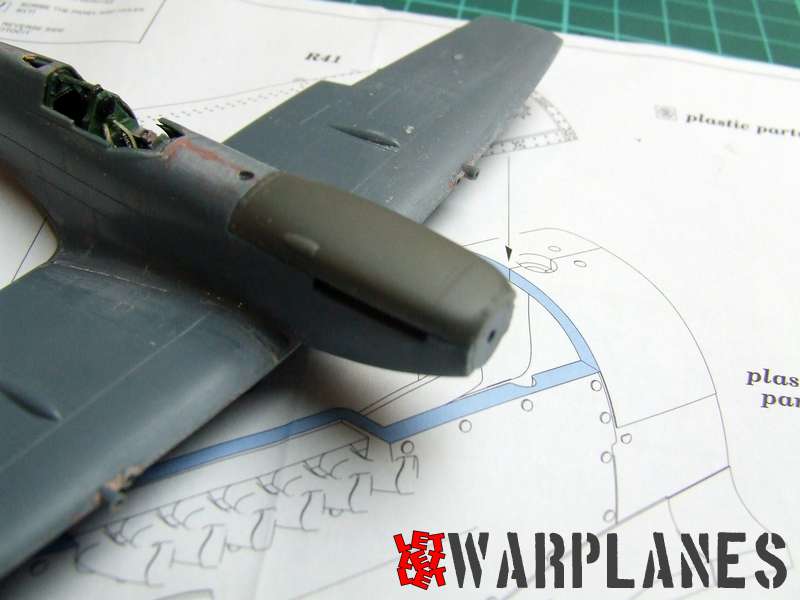 Spitfire Mk. IX top cowling on kit