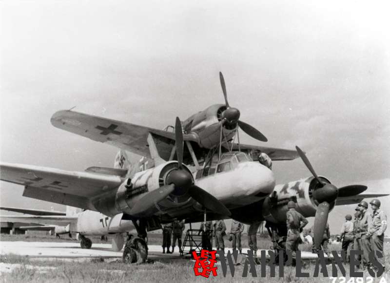 Mistel S3C (Ju-99G-10 and FW-190F-8) ((captured by US troops)
