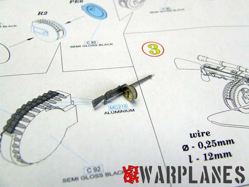 Roland C.II Eduard 1/48 machine gun