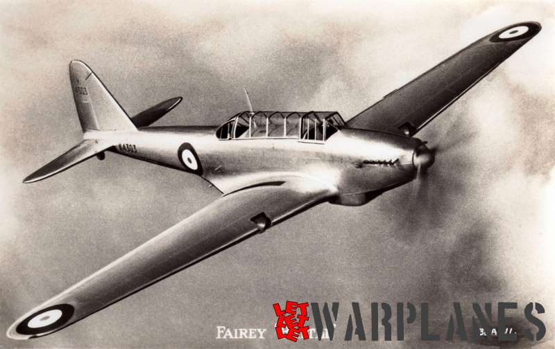 Battle prototype K4303 in flight fitted with a propeller spinner. The spinner was soon  removed and all next Battles flew without it.