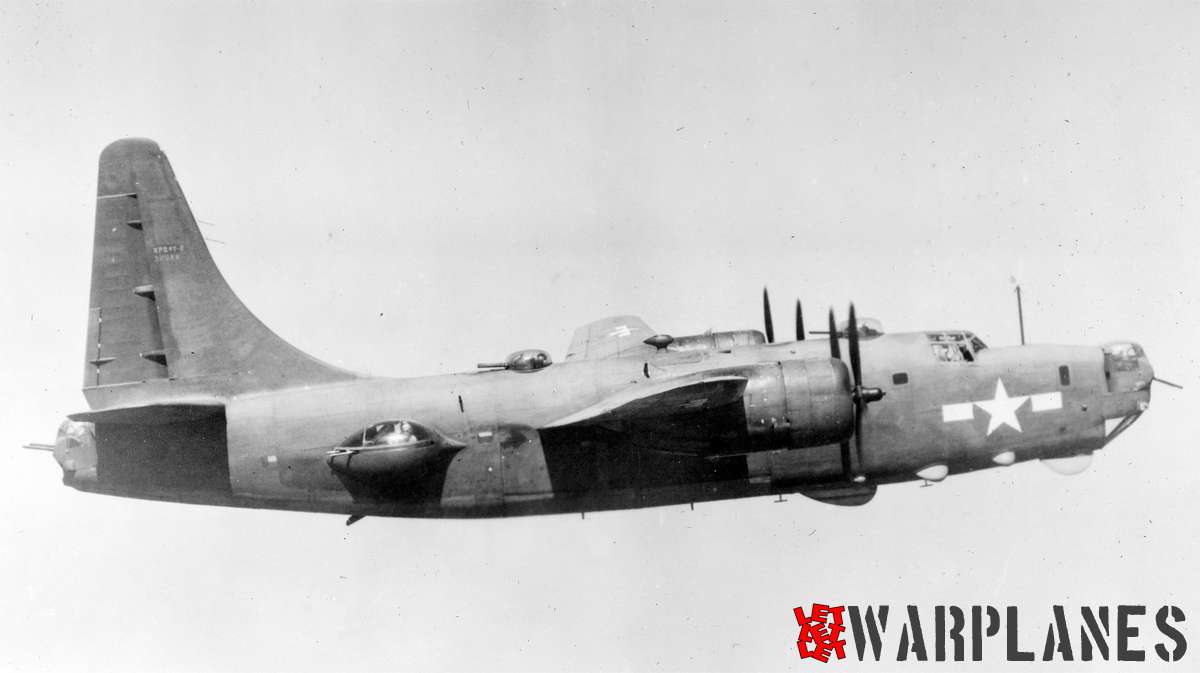 PB4Y-2 in flight. It have latest camouflage of Sea Blue but much worn out. Photo- Tom Doll