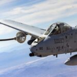 A-10C during in flight refueling operation